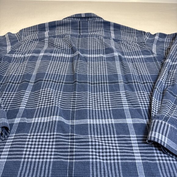 Columbia Button Down Shirt Men's Extra Large Blue Plaid Flannel Outdoor/Casual - Picture 9 of 9